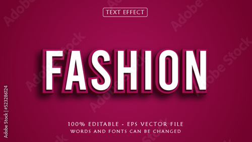 3D Fashion Editable Text Effect