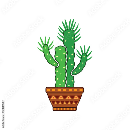 styled cylindropuntia cactus