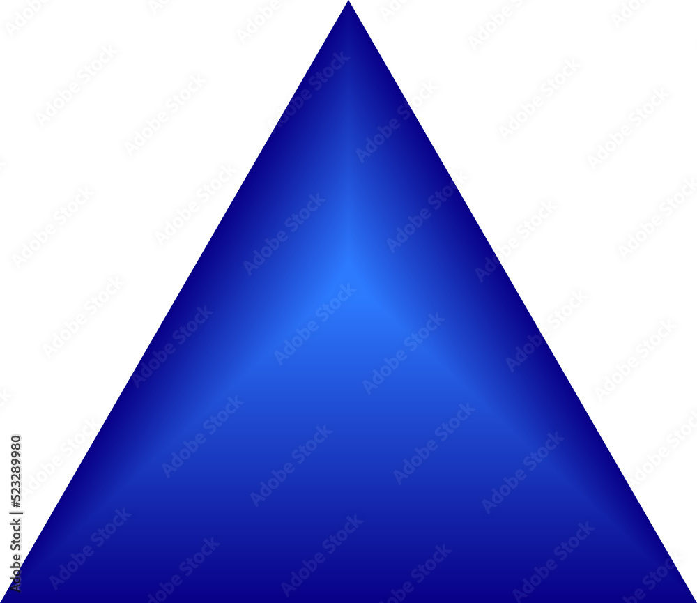 Triangle click press button upload internet website icon cursor up mark abstract background illustration
