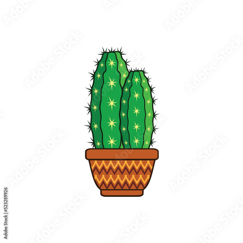 styled green cactus