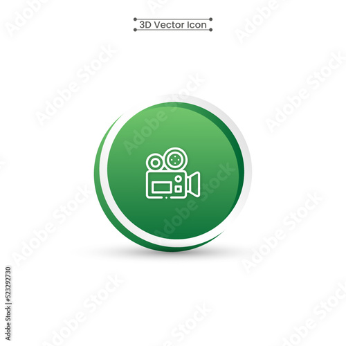 Cinematography Icon Vector Illustration