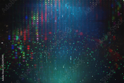 Abstract background of fiber technology lights