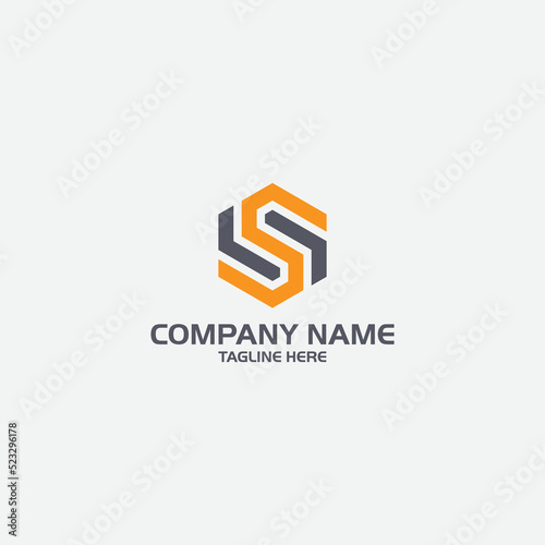 SS logo design and creative ss letter logo photo