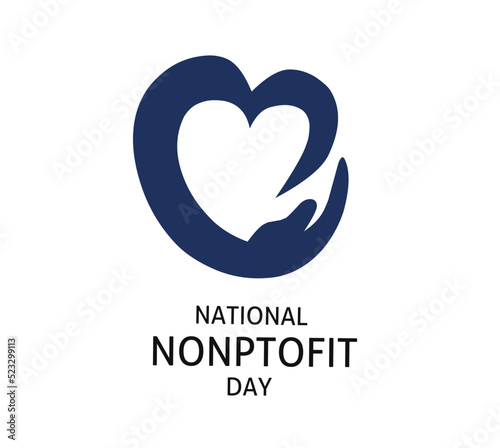 National nonprofit day . On 17 august .illustration art as a poster, banner, template .