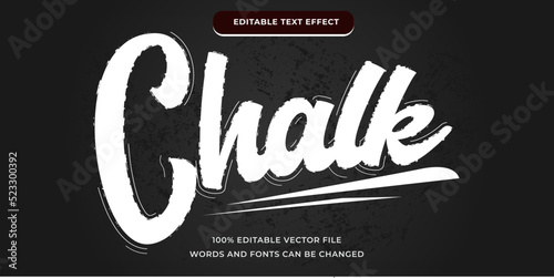 chalk modern text effect editable