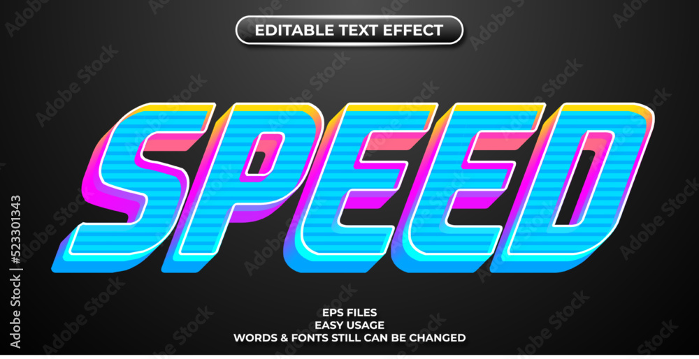 editable text effect speed editable text effect speed