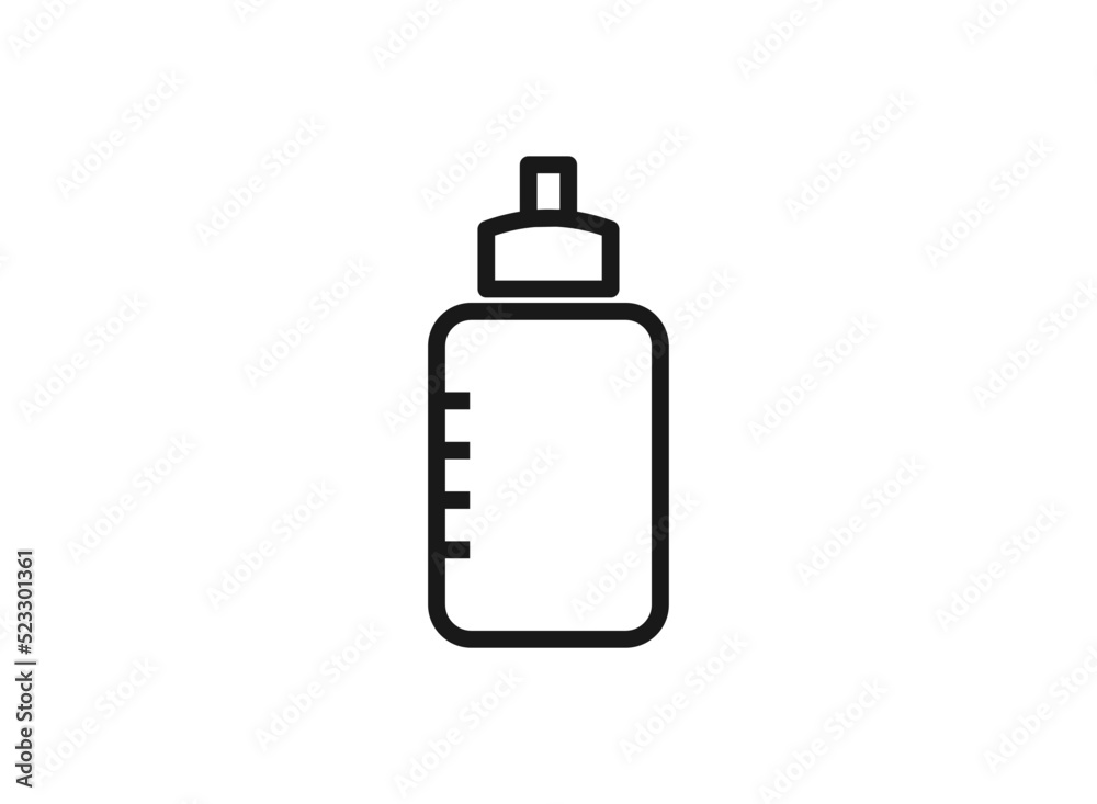 feeding bottle icon, baby symbol, milk bottle icon eps10. feeding bottle icon, baby symbol, milk bottle icon eps10.