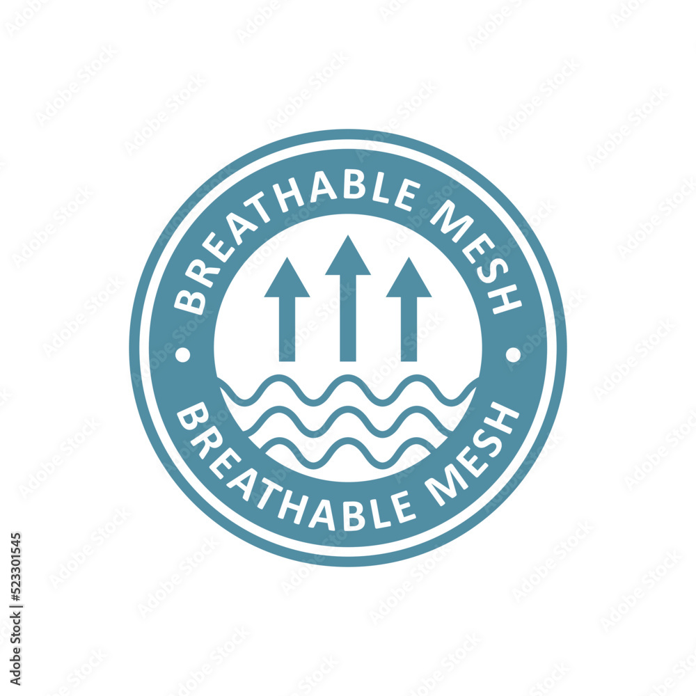 Breathable mesh logo design badge. Breathable mesh logo design badge.