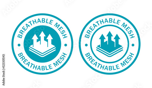 breathable mesh logo template badge