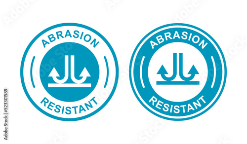 Abrasion resistant badge logo template