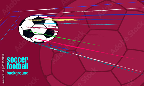 Football or soccer championship red background. suitable for your project: website, poster, display, banner, brosur, templates,and more. 