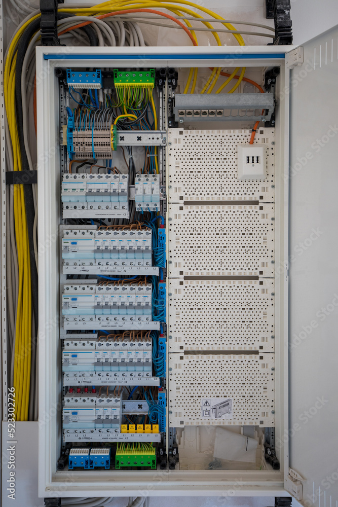 control cabinet for the electrical system of a house