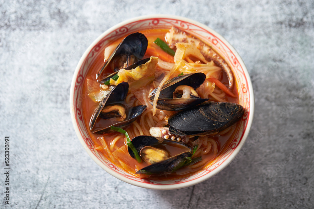 Chinese food ,Spicy Seafood Noodle Soup Chinese food ,Spicy Seafood Noodle Soup
