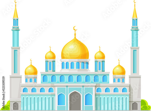 Fényképezés Mosque building icon, Muslim and Islam religion
