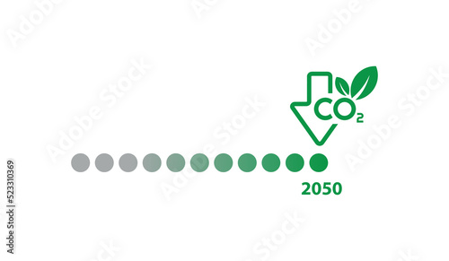 reducing CO2 emissions to stop climate change. green energy background	