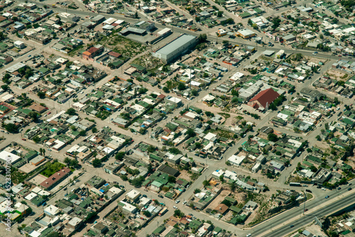 vue aérienne d'un quartier de Ciudad Juarez au Mexique photo
