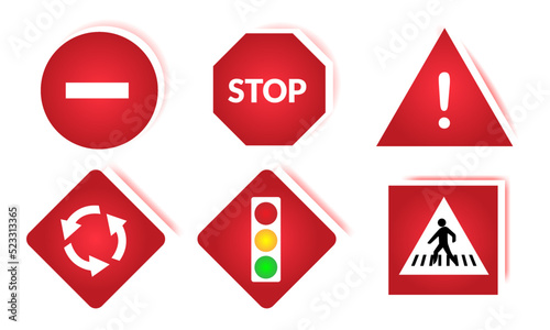 Free Download Traffic sign with 3D concept - GFXLoad