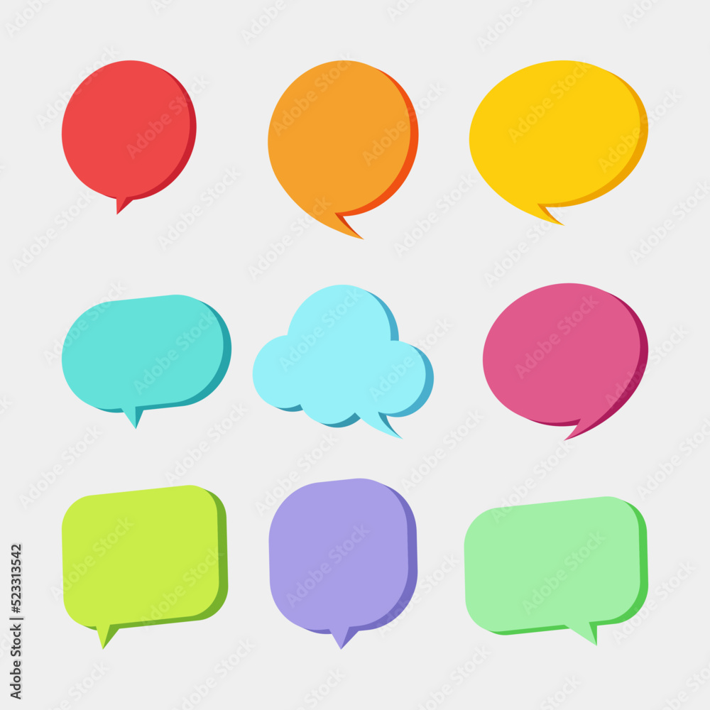 Chat Speech Bubble Communication collection set Chat Speech Bubble Communication collection set