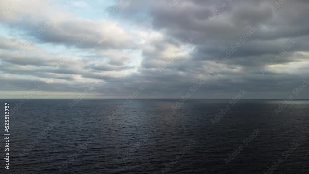 custom made wallpaper toronto digitalAerial view from above on calm azure sea and volcanic rocky shores. Small waves on water surface in motion blur. Nature ocean sea beach background. Nobody. Aerial flying drone view over the sea ocean.