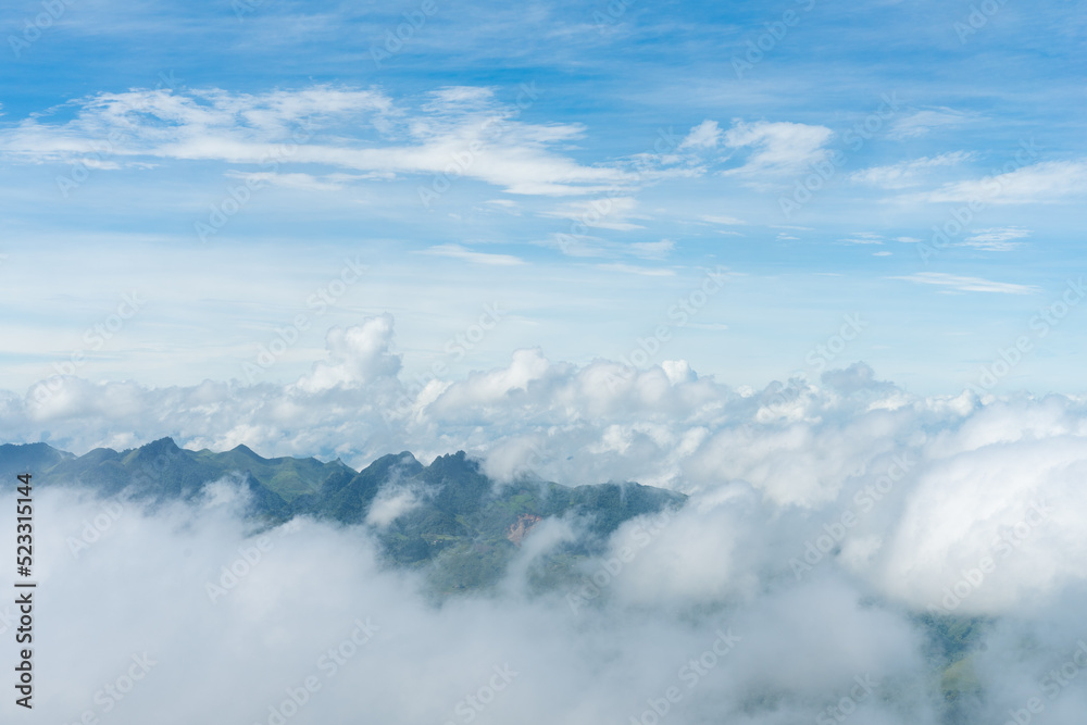 Fototapeta premium images of clouds in the sky are floating