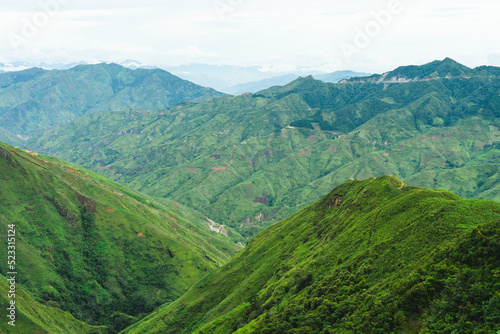 Mountain scenery in Son La Vietnam