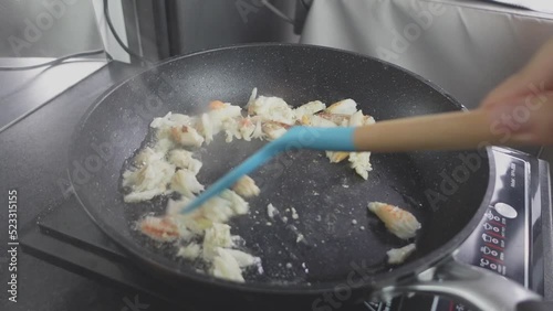 Rice with Crab Soft Omelet