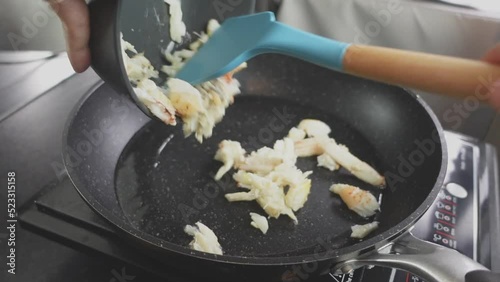 Rice with Crab Soft Omelet