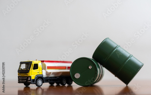 Toy car the truck with canister