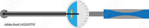 Torque wrench. Illustration torque wrench.