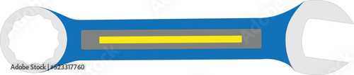illustration of wrench, illustartion vector of wrench, ring and pas wrench. flat design wrench.