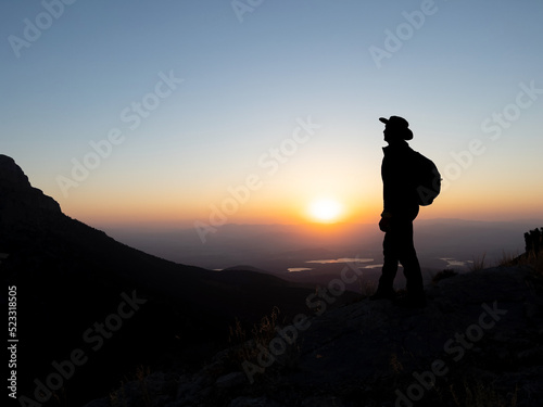 It is a wonderful feeling to watch the sunrise on the top of the mountains.
