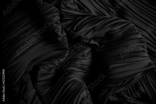 elegant black cloth abstract texture fit for framed decoration © Popotoand Studio