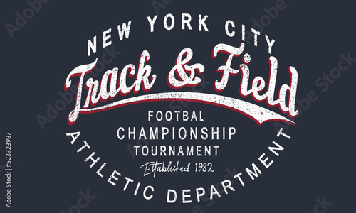 Track & field College New York City Artwork for your tee shirt-21 