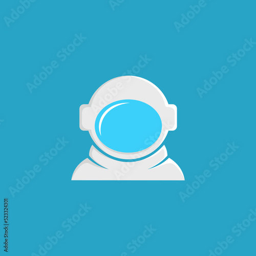 astronout ilustration vector graphic, good for icon, etc.