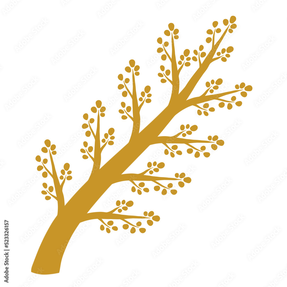 Fototapeta premium Autumn tree illustration