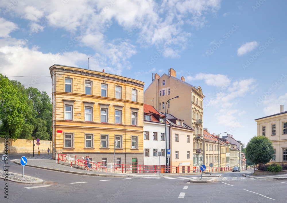 Katerinska Street in Prague. Czech Republic