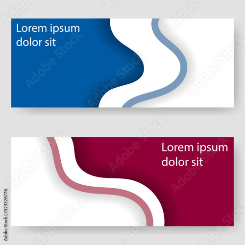 modern flyer cover set custom modification for print template