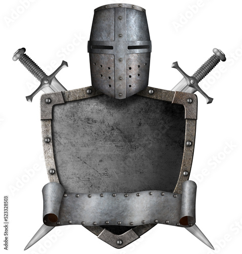 medieval knight shield, hel...