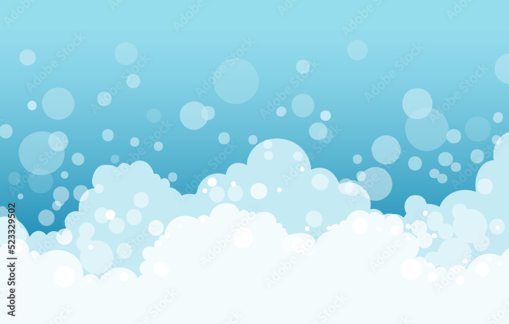 Showering soap foam Showering soap foam
