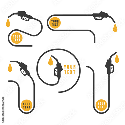 Fuel nozzle signs