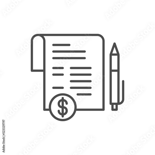 Agreement Vector icon style illustration. EPS 10 file. The contract icon. Agreement and signature, pact, accord, convention symbol. Flat