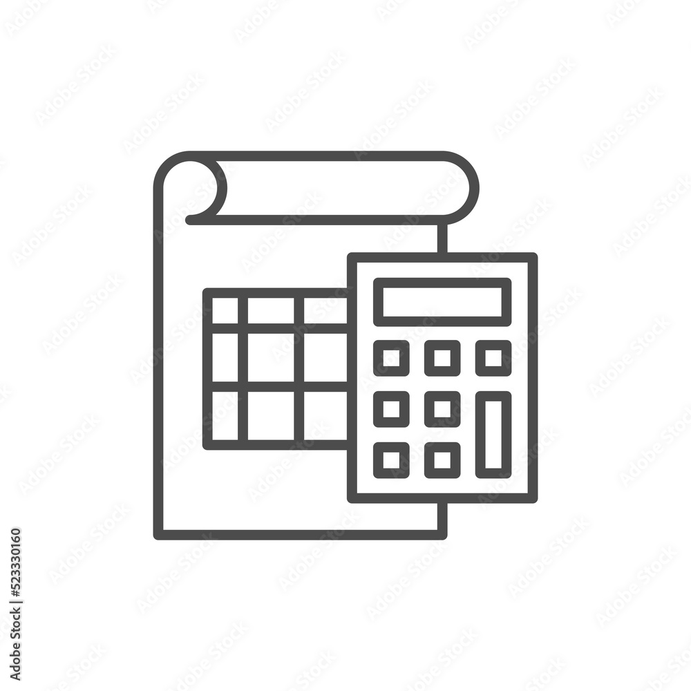 Tax payment. fills the tax form and counts icon. Accounting line icon. Clipboard document sign. Calculate budget symbol. Tax payment. fills the tax form and counts icon. Accounting line icon. Clipboard document sign. Calculate budget symbol.