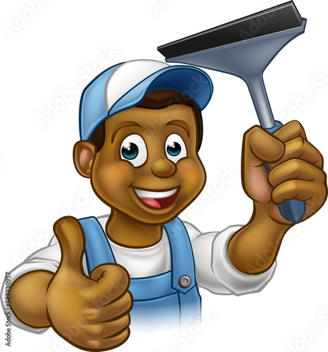 A black window cleaner wash...