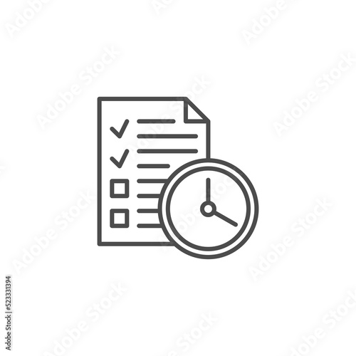 Schedule, Can also be used for project management. Suitable for use on web apps, mobile apps and print media. Business deadline icon