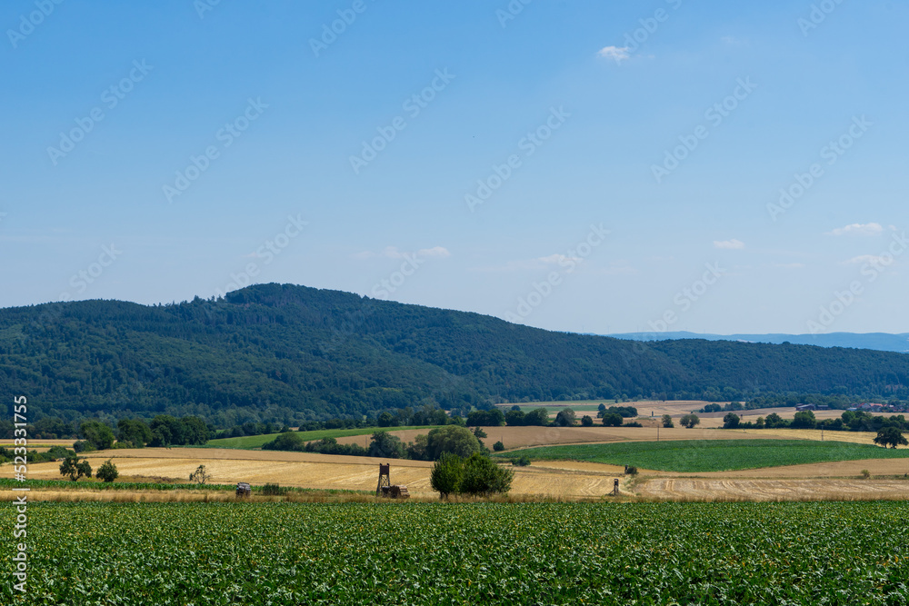 Landscape near the german city called Bad Zwesten