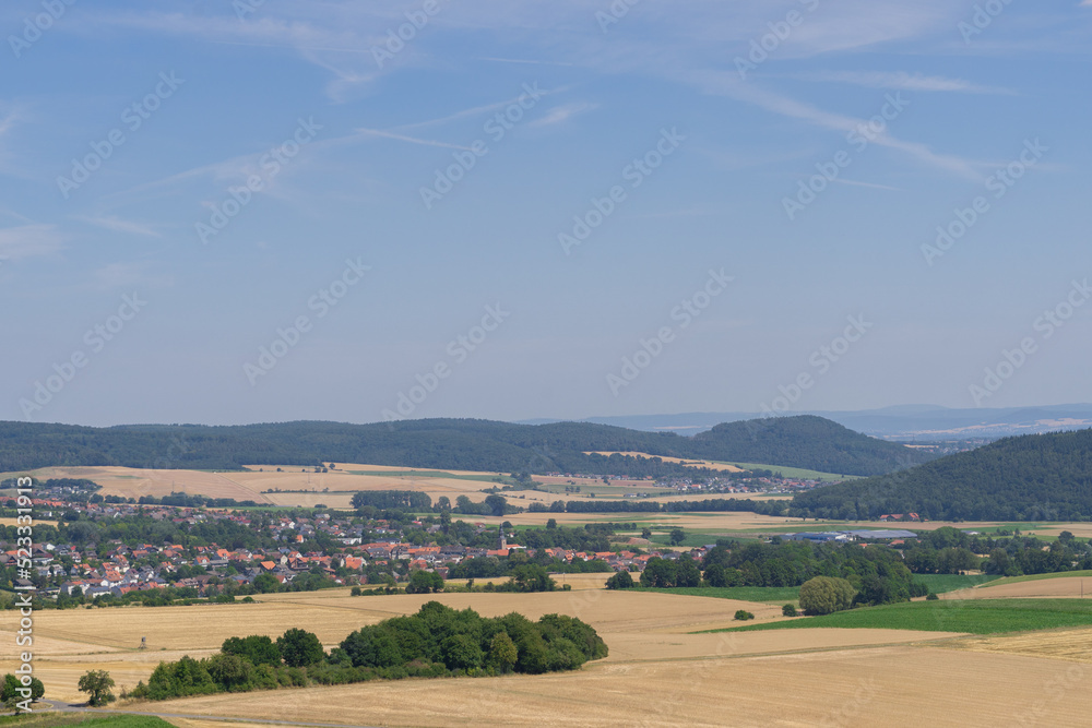 View to the geman city called Bad Zwesten