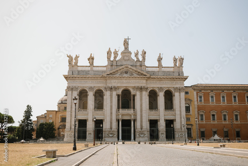 The Archbasilica of Saint John Lateran (Basilica di San Giovanni in Laterano) is a popular landmark in Rome, Italy
