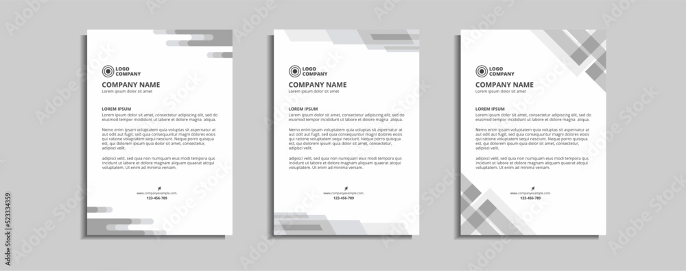 Fototapeta premium modern corporate letterhead template design