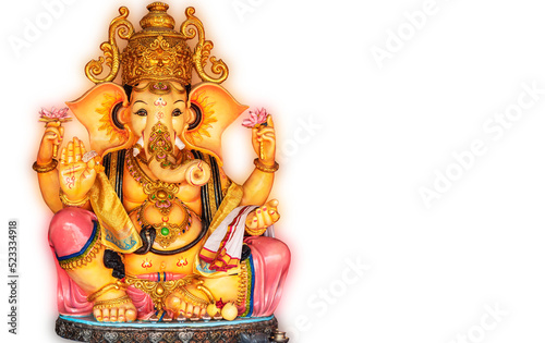 Lord Ganesha , Ganesha Festival Golden Ganesha has old power in religious sites that are separated from the latter