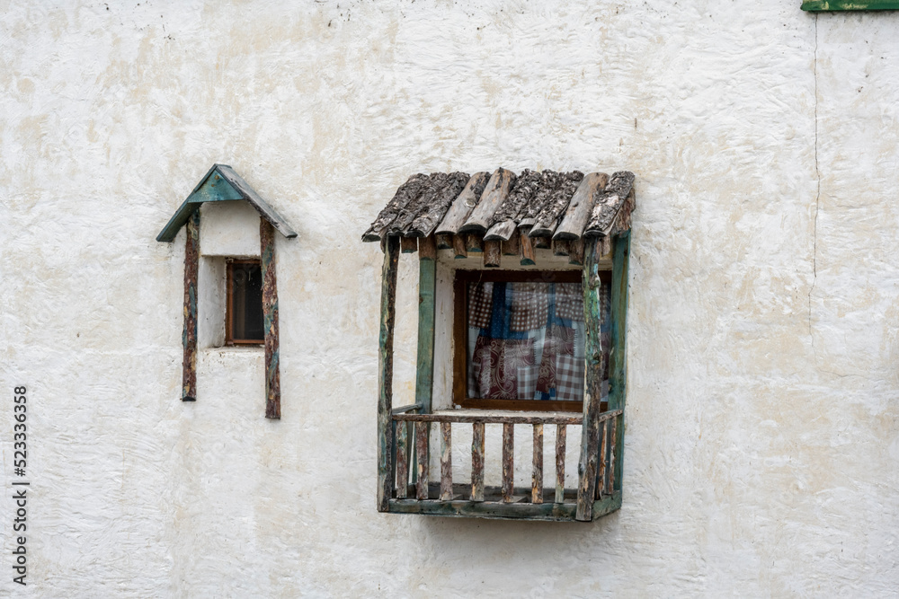 rural landscape with household items of an Armenian village on a summer day near Lake Sevan rural landscape with household items of an Armenian village on a summer day near Lake Sevan
